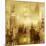 NYC - Reflections in Gold II-Kate Carrigan-Mounted Art Print