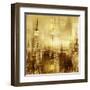 NYC - Reflections in Gold II-Kate Carrigan-Framed Art Print