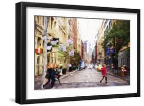 NYC Shopping - In the Style of Oil Painting-Philippe Hugonnard-Framed Giclee Print