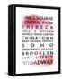 NYC Signs - New York Districts - Manhattan, New York City, USA-Philippe Hugonnard-Framed Stretched Canvas