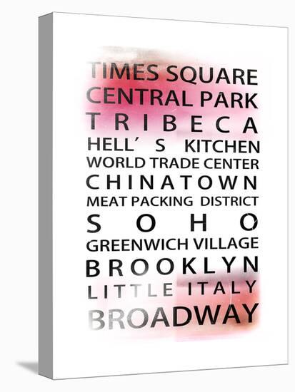 NYC Signs - New York Districts - Manhattan, New York City, USA-Philippe Hugonnard-Stretched Canvas