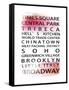 NYC Signs - New York Districts - Manhattan, New York City, USA-Philippe Hugonnard-Framed Stretched Canvas