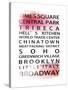 NYC Signs - New York Districts - Manhattan, New York City, USA-Philippe Hugonnard-Stretched Canvas