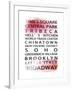 NYC Signs - New York Districts - Manhattan, New York City, USA-Philippe Hugonnard-Framed Giclee Print