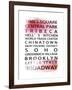 NYC Signs - New York Districts - Manhattan, New York City, USA-Philippe Hugonnard-Framed Giclee Print