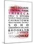 NYC Signs - New York Districts - Manhattan, New York City, USA-Philippe Hugonnard-Mounted Giclee Print