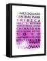 NYC Signs - New York Districts - Manhattan, New York City, USA-Philippe Hugonnard-Framed Stretched Canvas