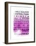 NYC Signs - New York Districts - Manhattan, New York City, USA-Philippe Hugonnard-Framed Giclee Print