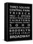 NYC Signs - New York Districts - Manhattan, New York City, USA-Philippe Hugonnard-Framed Stretched Canvas