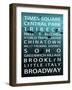 NYC Signs - New York Districts - Manhattan, New York City, USA-Philippe Hugonnard-Framed Art Print