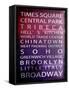 NYC Signs - New York Districts - Manhattan, New York City, USA-Philippe Hugonnard-Framed Stretched Canvas