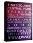 NYC Signs - New York Districts - Manhattan, New York City, USA-Philippe Hugonnard-Stretched Canvas