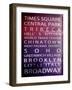 NYC Signs - New York Districts - Manhattan, New York City, USA-Philippe Hugonnard-Framed Art Print