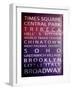 NYC Signs - New York Districts - Manhattan, New York City, USA-Philippe Hugonnard-Framed Art Print