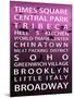 NYC Signs - New York Districts - Manhattan, New York City, USA-Philippe Hugonnard-Mounted Art Print