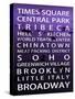 NYC Signs - New York Districts - Manhattan, New York City, USA-Philippe Hugonnard-Stretched Canvas