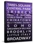 NYC Signs - New York Districts - Manhattan, New York City, USA-Philippe Hugonnard-Stretched Canvas