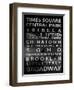 NYC Signs - New York Districts - Manhattan, New York City, USA-Philippe Hugonnard-Framed Art Print