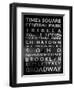 NYC Signs - New York Districts - Manhattan, New York City, USA-Philippe Hugonnard-Framed Art Print