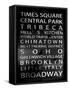 NYC Signs - New York Districts - Manhattan, New York City, USA-Philippe Hugonnard-Framed Stretched Canvas