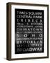 NYC Signs - New York Districts - Manhattan, New York City, USA-Philippe Hugonnard-Framed Art Print