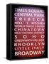 NYC Signs - New York Districts - Manhattan, New York City, USA-Philippe Hugonnard-Framed Stretched Canvas