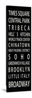 NYC Signs - New York Districts - Manhattan - New York City - USA-Philippe Hugonnard-Stretched Canvas