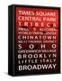 NYC Signs - New York Districts - Manhattan, New York City, USA-Philippe Hugonnard-Framed Stretched Canvas