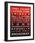 NYC Signs - New York Districts - Manhattan, New York City, USA-Philippe Hugonnard-Framed Art Print