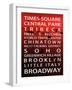 NYC Signs - New York Districts - Manhattan, New York City, USA-Philippe Hugonnard-Framed Art Print