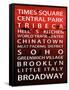 NYC Signs - New York Districts - Manhattan, New York City, USA-Philippe Hugonnard-Framed Stretched Canvas