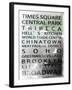 NYC Signs - New York Districts - Manhattan, New York City, USA-Philippe Hugonnard-Framed Art Print