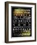 NYC Signs - New York Districts - Manhattan, New York City, USA-Philippe Hugonnard-Framed Art Print