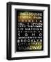 NYC Signs - New York Districts - Manhattan, New York City, USA-Philippe Hugonnard-Framed Art Print