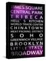 NYC Signs - New York Districts - Manhattan, New York City, USA-Philippe Hugonnard-Stretched Canvas