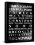 NYC Signs - New York Districts - Manhattan, New York City, USA-Philippe Hugonnard-Framed Stretched Canvas