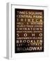 NYC Signs - New York Districts - Manhattan, New York City, USA-Philippe Hugonnard-Framed Art Print