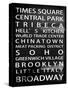 NYC Signs - New York Districts - Manhattan, New York City, USA-Philippe Hugonnard-Stretched Canvas