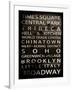 NYC Signs - New York Districts - Manhattan, New York City, USA-Philippe Hugonnard-Framed Art Print