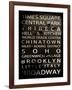 NYC Signs - New York Districts - Manhattan, New York City, USA-Philippe Hugonnard-Framed Art Print