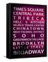 NYC Signs - New York Districts - Manhattan, New York City, USA-Philippe Hugonnard-Framed Stretched Canvas