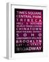 NYC Signs - New York Districts - Manhattan, New York City, USA-Philippe Hugonnard-Framed Art Print