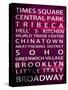 NYC Signs - New York Districts - Manhattan, New York City, USA-Philippe Hugonnard-Stretched Canvas