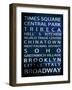 NYC Signs - New York Districts - Manhattan, New York City, USA-Philippe Hugonnard-Framed Art Print