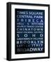 NYC Signs - New York Districts - Manhattan, New York City, USA-Philippe Hugonnard-Framed Art Print