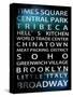 NYC Signs - New York Districts - Manhattan, New York City, USA-Philippe Hugonnard-Stretched Canvas