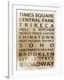 NYC Signs - New York Districts - Manhattan, New York City, USA-Philippe Hugonnard-Framed Art Print