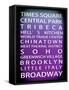 NYC Signs - New York Districts - Manhattan, New York City, USA-Philippe Hugonnard-Framed Stretched Canvas