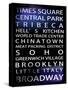 NYC Signs - New York Districts - Manhattan, New York City, USA-Philippe Hugonnard-Stretched Canvas