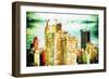 NYC Skygreen - In the Style of Oil Painting-Philippe Hugonnard-Framed Giclee Print